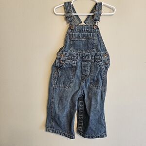 Genuine Kids by OshKosh Blue Denim Overalls Size 18 Months Unisex